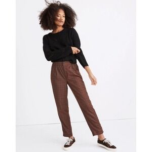 Past Life the Collective Brown Plaid Deadstock Trousers Button Fly Size 8